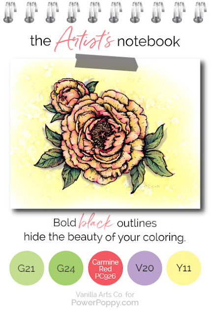 Want to improve your Copic Marker or colored pencil coloring? Power Poppy’s guest author Amy Shulke from VanillaArts.com offers artistic coloring tips for Copic Markers or colored pencil. | VanillaArts.com | #realistic #howtocolor #copic