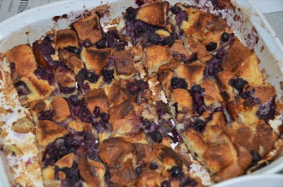 Blueberry Maple Breakfast Pudding Cake 400