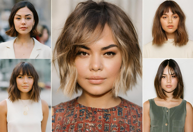 Flattering Haircuts for Round Big Faces