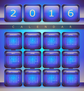 2016 kalendars templates.