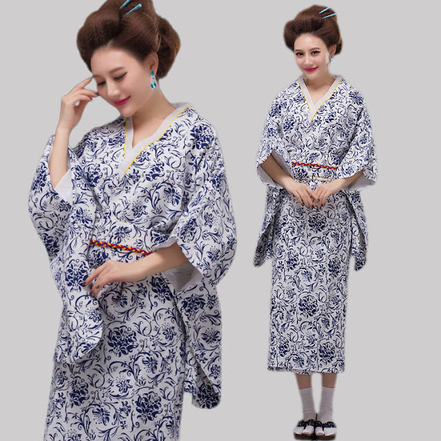 model Kimono Jepang Motif Porselin Terbaru 2015