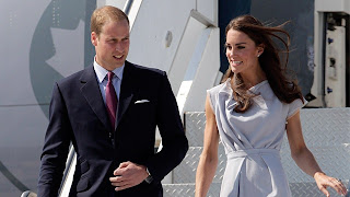 Prince William and Kate, the Duke and Duchess of Cambridge, arrive at Los Angeles International Airport in Los Angeles on Friday, July 8, 2011.