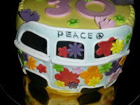 TARTA FONDANT VOLKSWAGEN HIPPIE