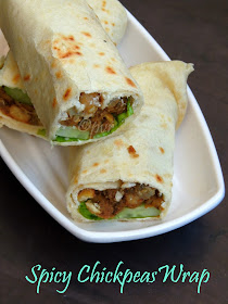 Spicy Chickpeas Wrap