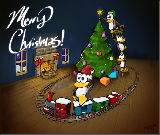 linux christmas