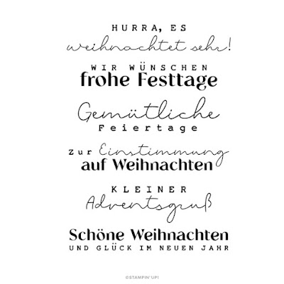 Stampin Up Set in Weihnachtsstimmung