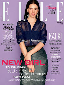 Kalki in Elle India cover in Burberry