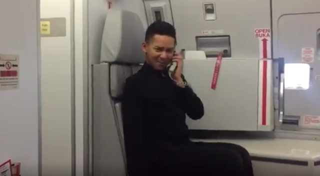 Flight attendant nails Britney's 'Toxic' video