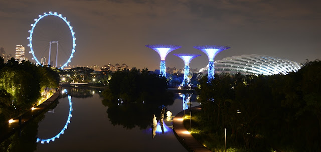 Gardens by the Bay at night flyer