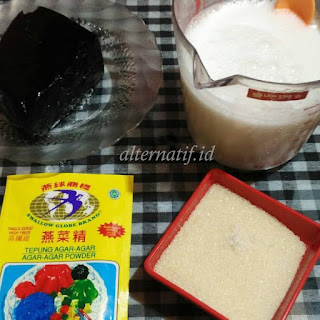 Resep Puding Cincau Hitam Lapis Coklat