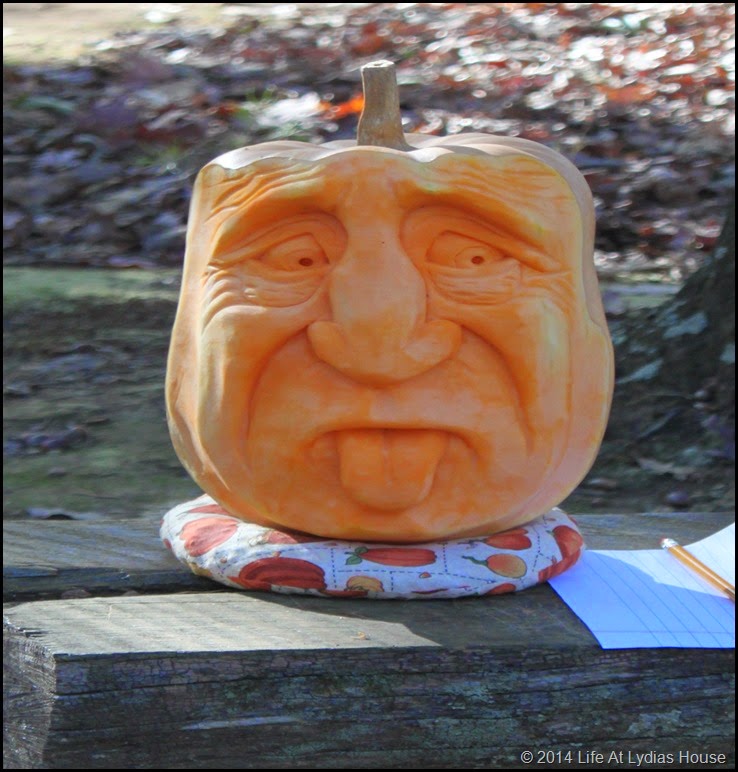 carved pumpkin head 1