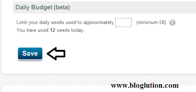 Set Seeds Value in Twiends