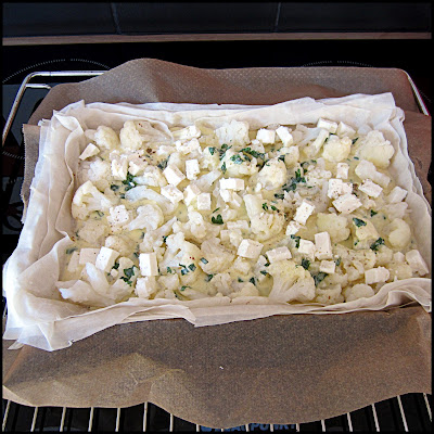 Hors table de Pauline - Tarte de feuille de brick au chou-fleur et à la feta.