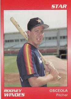 Rodney Windes 1990 Osceola Astros card