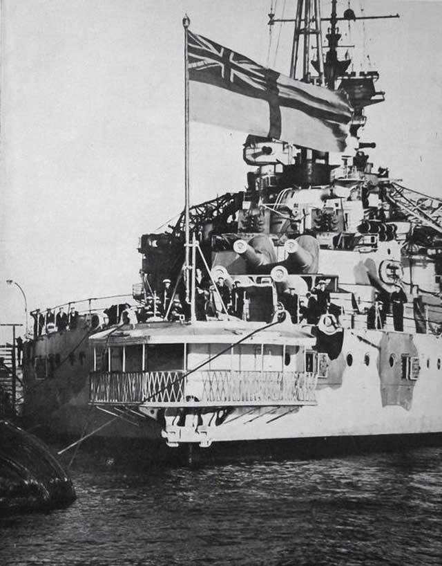 HMS Queen Elizabeth in Alexandria Harbor, 1 January 1942 worldwartwo.filminspector.com