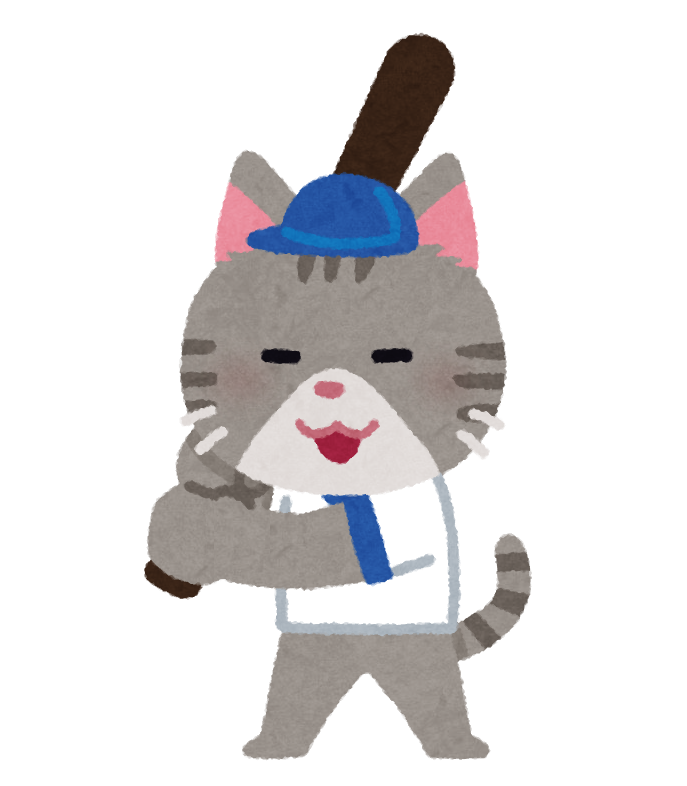 いろいろな野球をやる動物のキャラクター かわいいフリー素材集 いらすとや