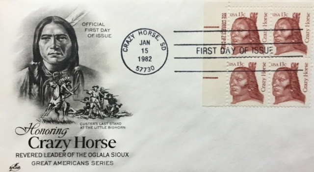 Crazy Horse stamp 1982 First Day Cover