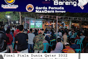 Garda Muda Nasdem Sukses Menggelar Nobar Piala Dunia Qatar di Taman Kota Dompu