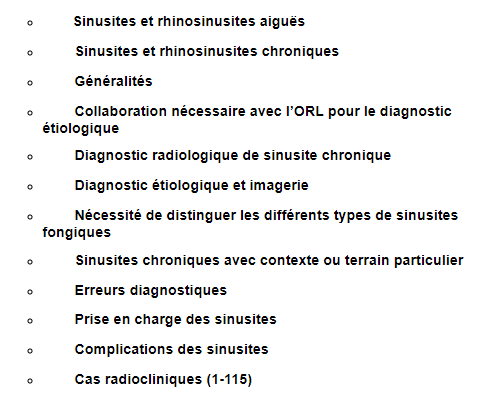 Chapitre N3: Sinusites et rhinosinusites