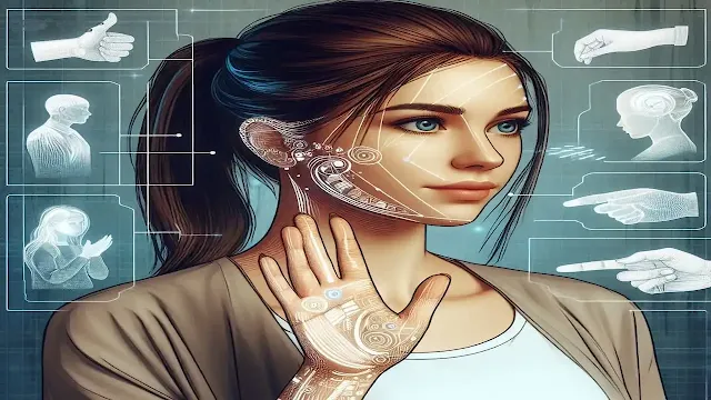شخص يحلل إيماءات لشرح كيف افهم لغة الجسد بالتفصيل في سياق تحليل السلوك الاجتماعي