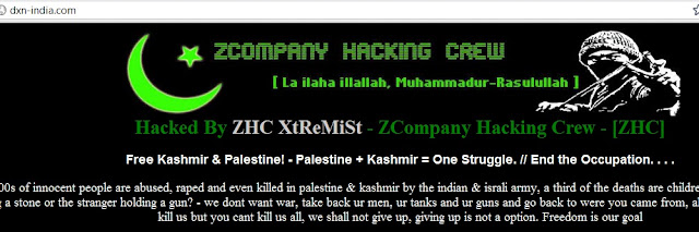 110 more Indian Websites Hacked by ZHC XtReMiSt