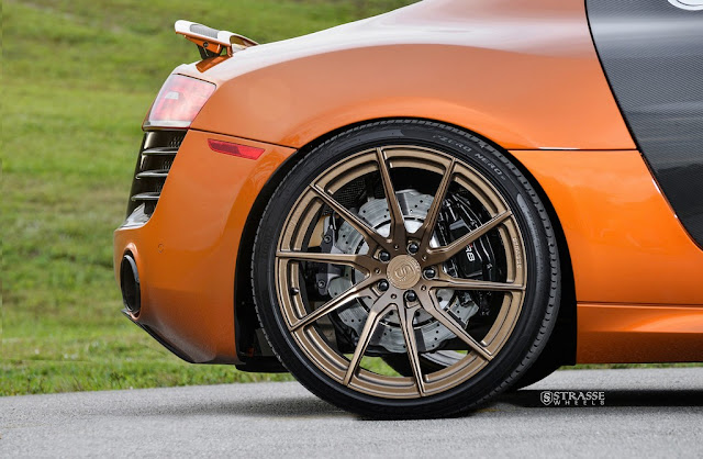 Audi R8 V10 with Strasse Wheels