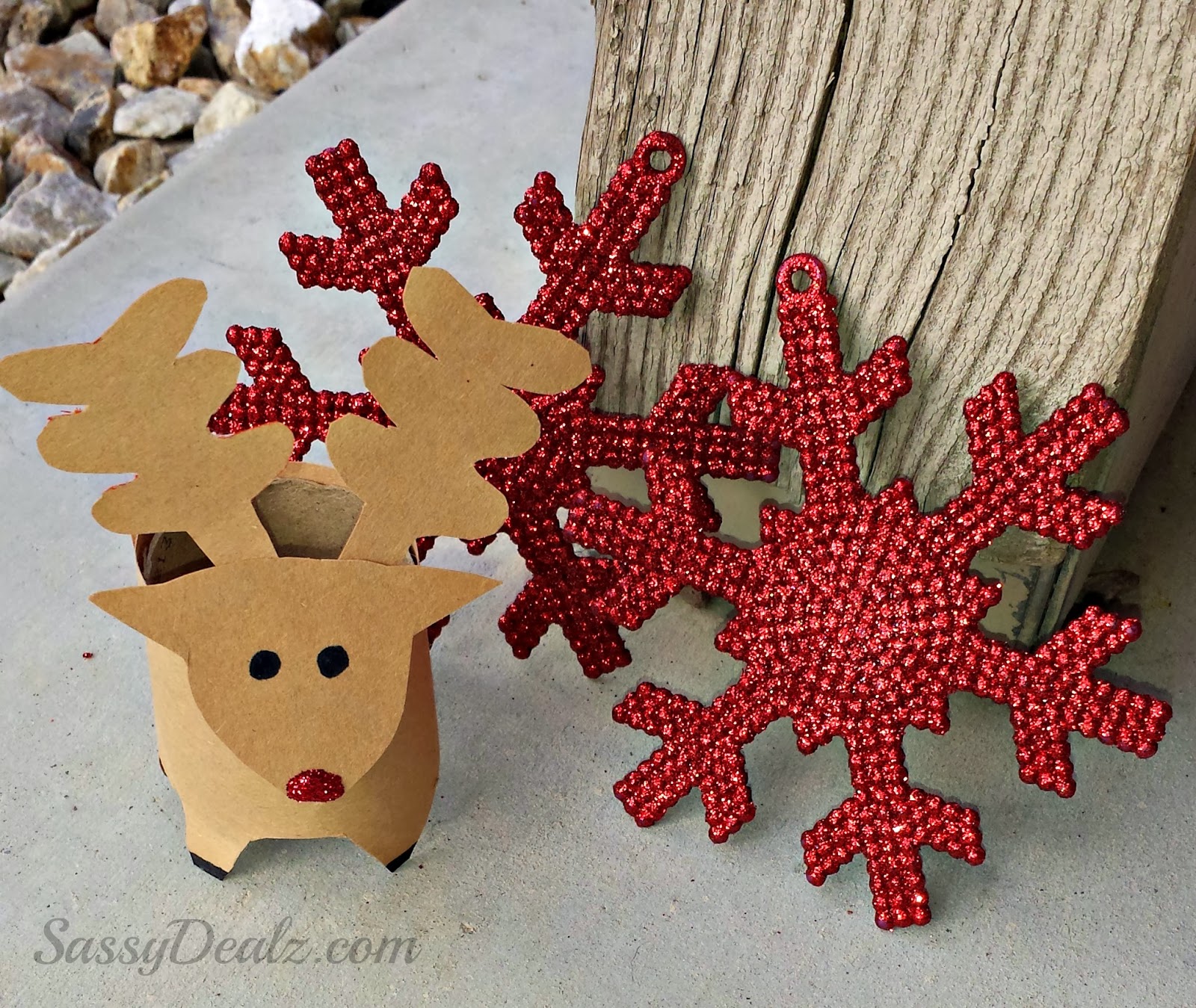 Mini Reindeer Toilet Paper Roll Christmas Craft For Kids 