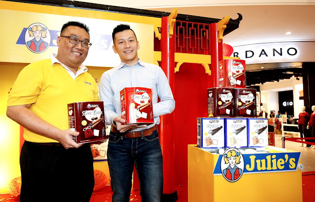 Mr Dennis Swee, Senior National Sales Manager (Left) & Mr Sai Tzy Horng, Director Of Julie's Biscuits (Right)