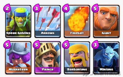 Kumpulan Battle Deck Clash Royale Arena 3 Terbaik (Winning Strategy) Offensive