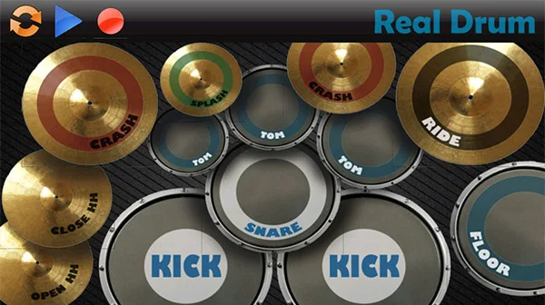 Real Drum on Android Screen