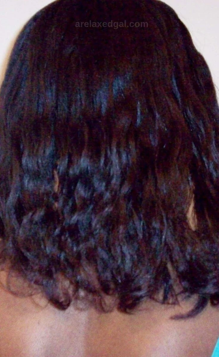 The Results Of A Braid Out On Relaxed Hair | A Relaxed Gal