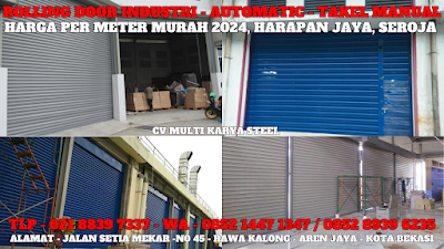 GAMBAR, ROLLING DOOR OTOMATIS, HARAPAN JAYA, HARGA, ROLLING DOOR OTOMATIS, PER METER, TERBARU, 2024