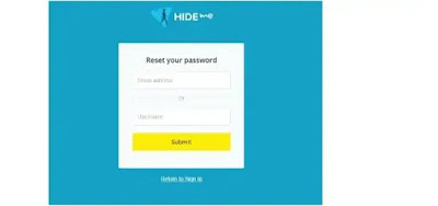 www. hide. me account password recovery step-1