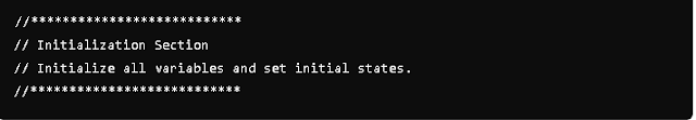 Use block comments