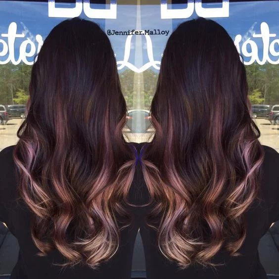 Burgundy Hair Balayage