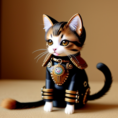 Steampunk Cat Statue 3D amazingwallpapersa blogspot com (17)