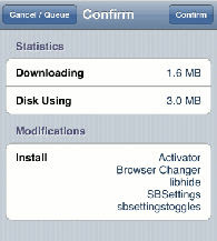 Cydia Default Browser Changer Save on iPhone