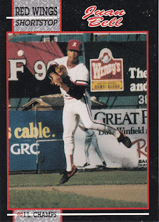 Juan Bell 1990 Rochester Red Wings card