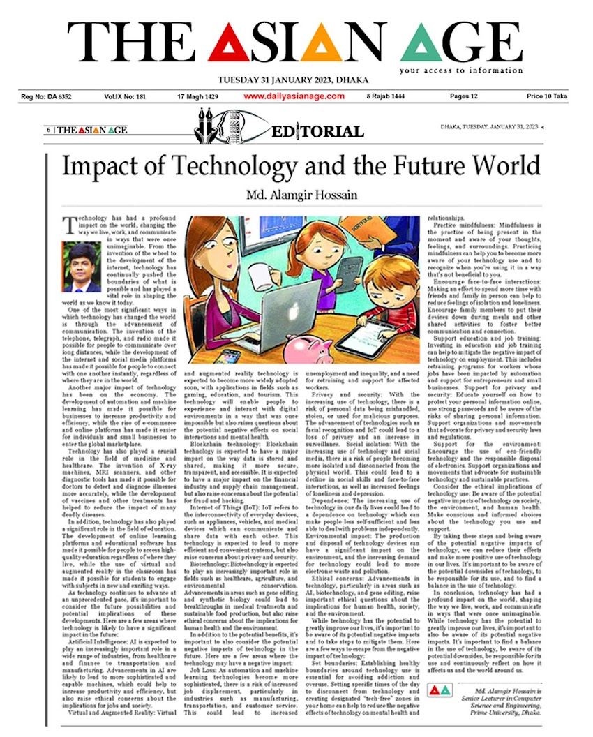 Impact of Technology and Future World