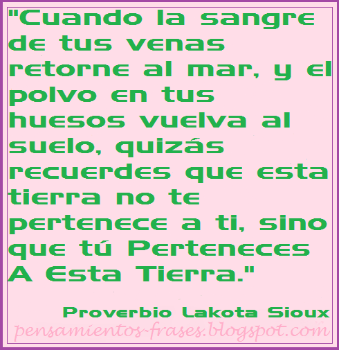 Proverbio Lakota Sioux