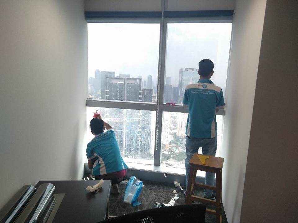 pasang kaca film kantor Palmerah Jakarta Barat