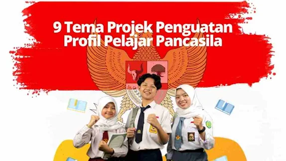 Sembilan Tema Projek Penguatan Profil pelajar Pancasila dan Budaya Kerja |  Kemendikbudristek menentukan tema untuk setiap projek Pengembangan penguatan Profil pelajar Pancasila yang diimplementasikan di satuan pendidikan.  Sebagaimana visi Pendidikan Indonesia : “Mewujudkan Indonesia maju yang berdaulat, mandiri dan berkepribadian melalui terciptanya Pelajar Pancasila” Dengan Profil Pelajar Pancasila adalah ; “Pelajar Indonesia merupakan pelajar sepanjang hayat yang kompeten, berkarakter, dan berperilaku sesuai nilai-nilai Pancasila”