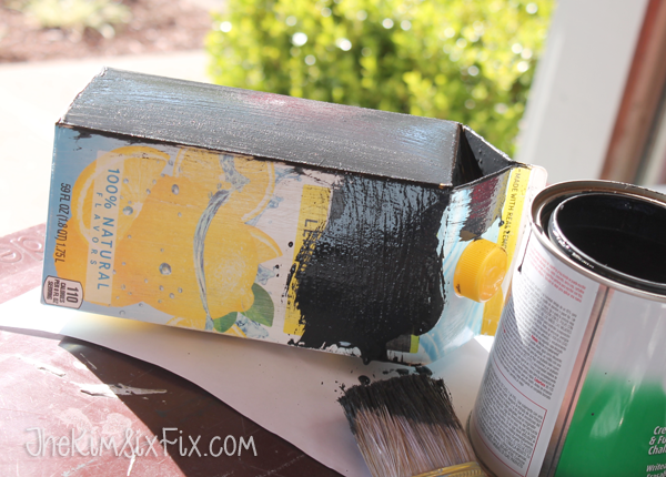 Painting milk carton