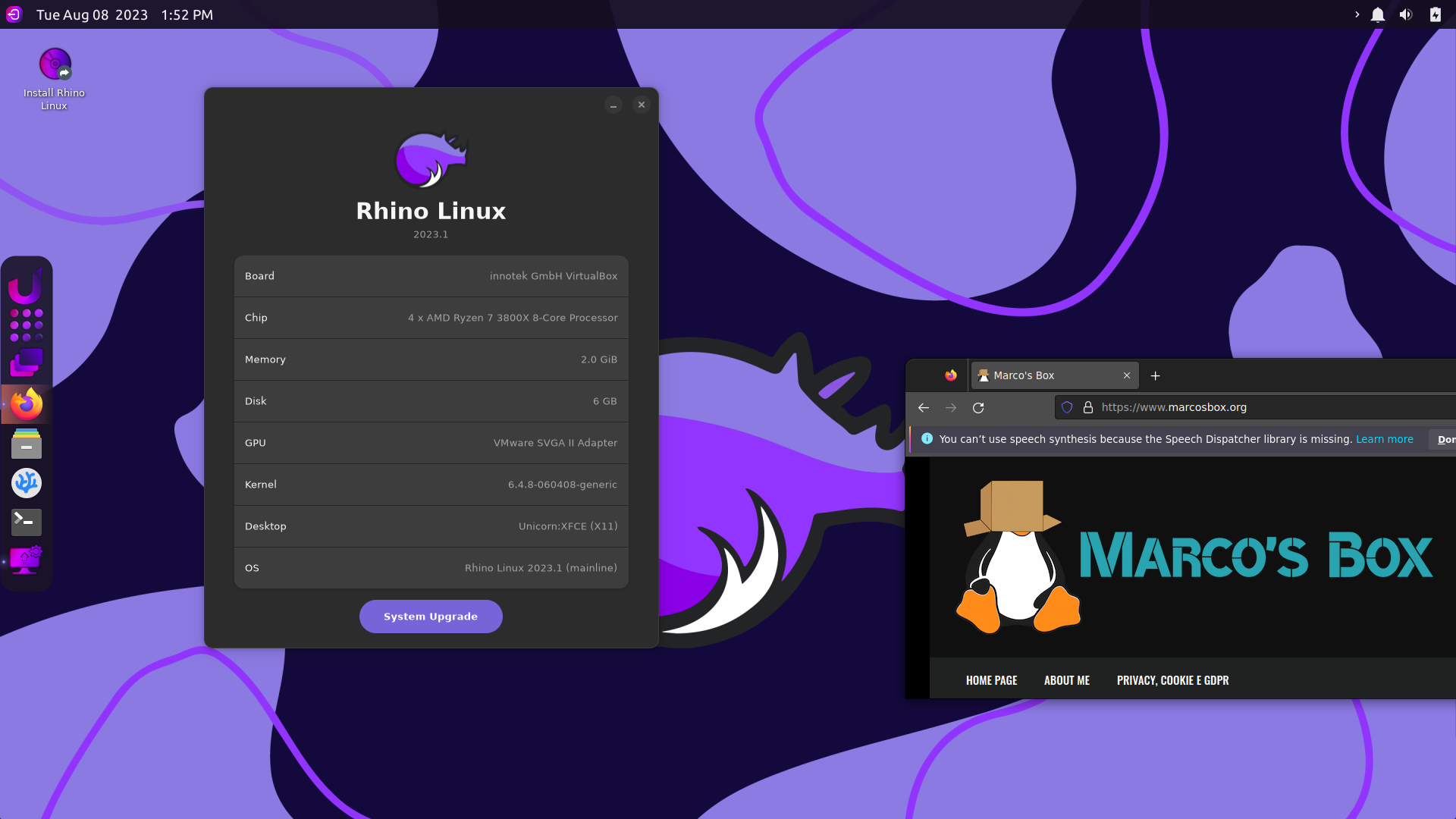 Rilasciata Rhino Linux 2023.1, la prima versione stabile della distro