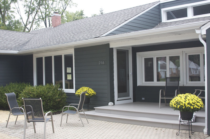 New Front Entry Porch, Siding, Windows and Roof title=