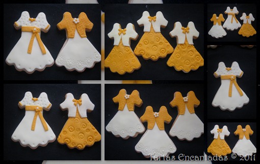 galletas vestidos y zapatos