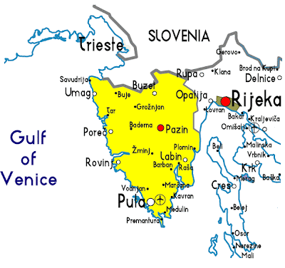 Map of Pazin Province Area