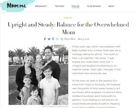 Upright and Steady: Finding Balance as an Overwhelmed Mom on mom.me
