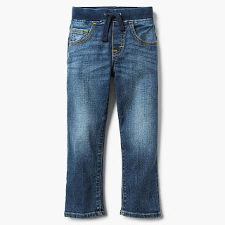 Pull-On Straight Jeans