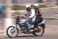 Moto taxi em ação